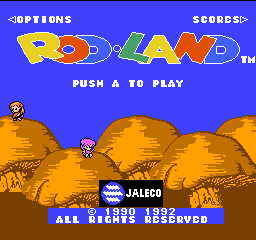 Rod Land (Japan) Title Screen